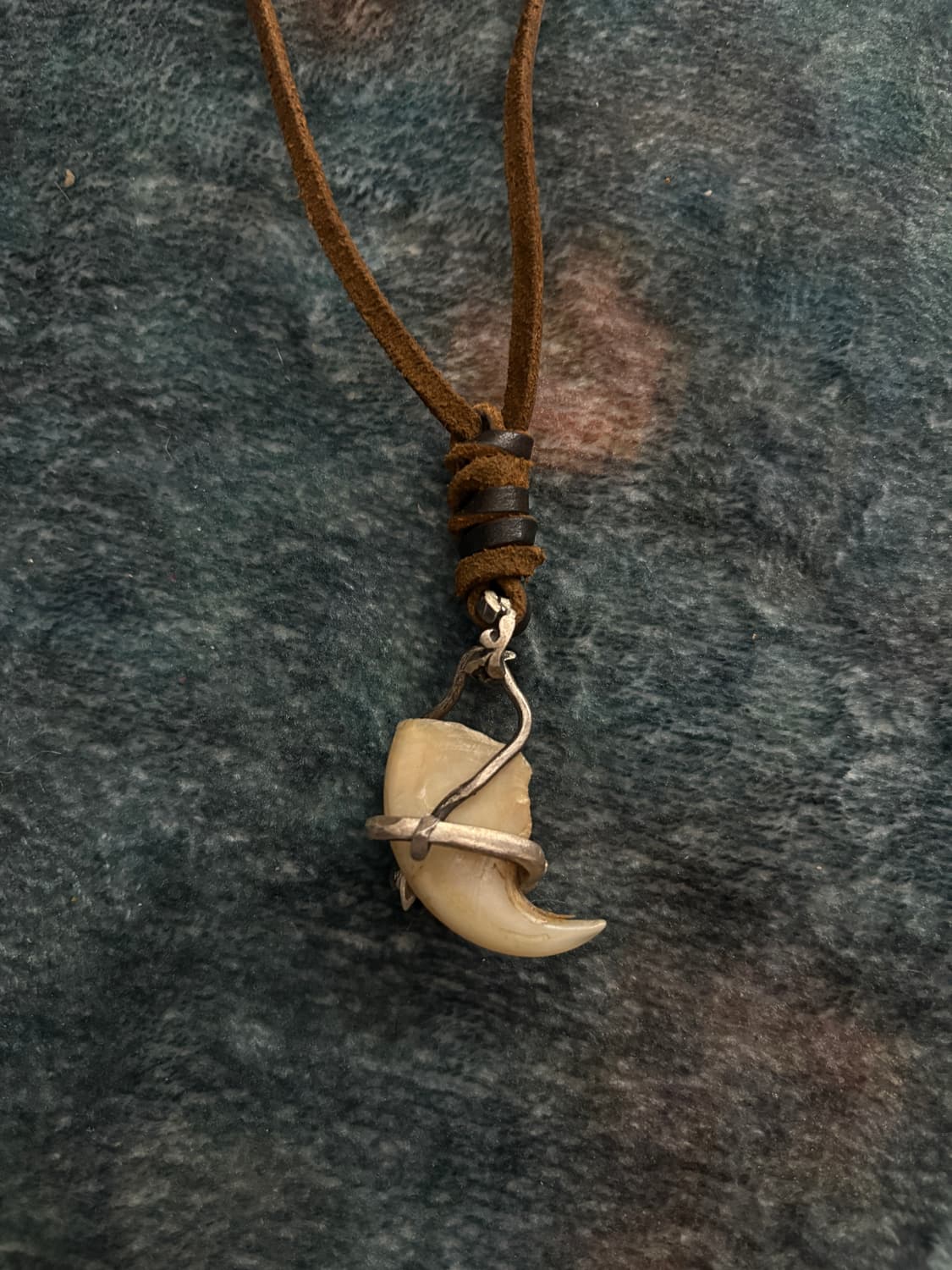 TTF✳️리얼 재규어 발톱 실버 핸드메이드 목걸이 상품이미지5