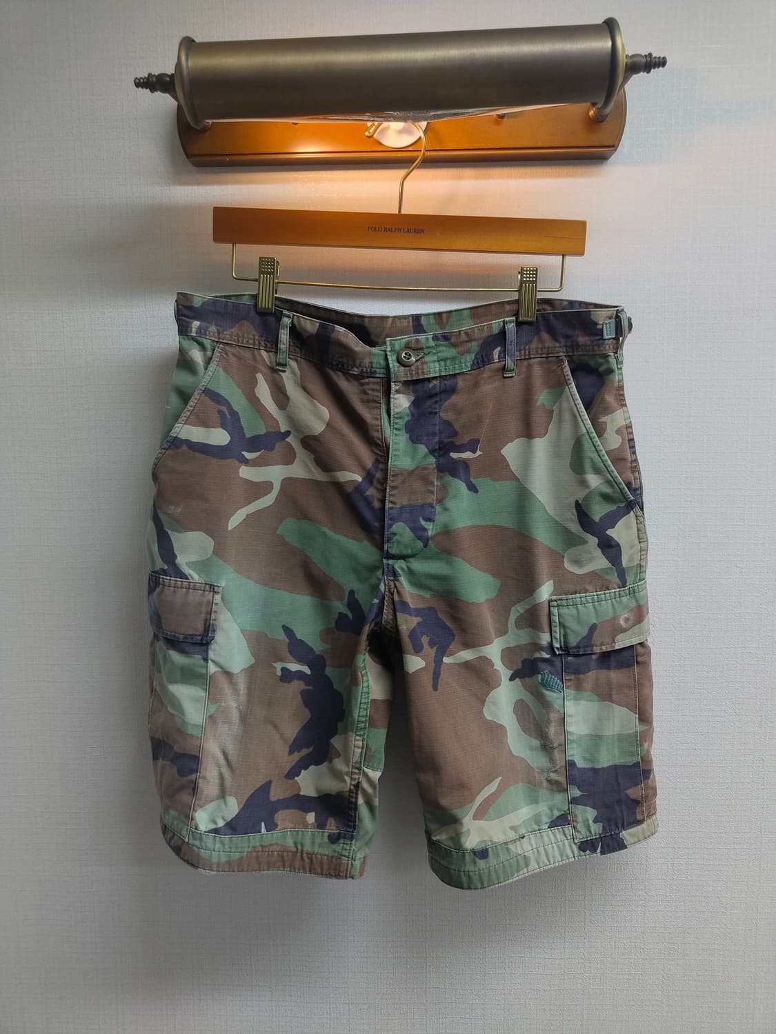 M-R) 미군 오리지널 우드랜드 립스탁 카고 반바지 팝니다 상품이미지1