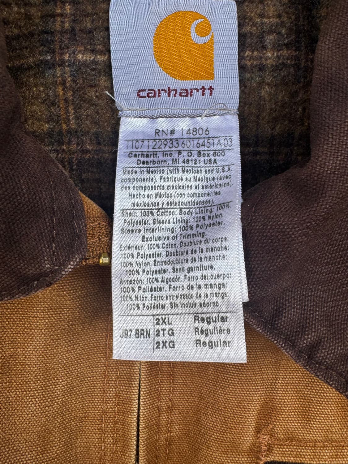 00‘s carhartt 디트로이트 j97자켓 상품이미지2
