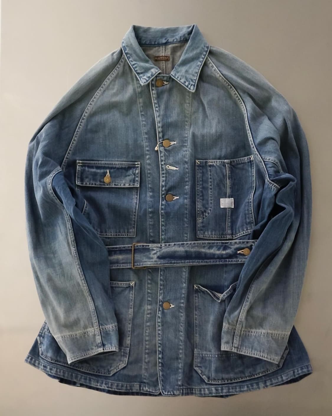 <새제품> 캐피탈 12oz 데님 체로키 커버올 프로세싱 상품이미지1