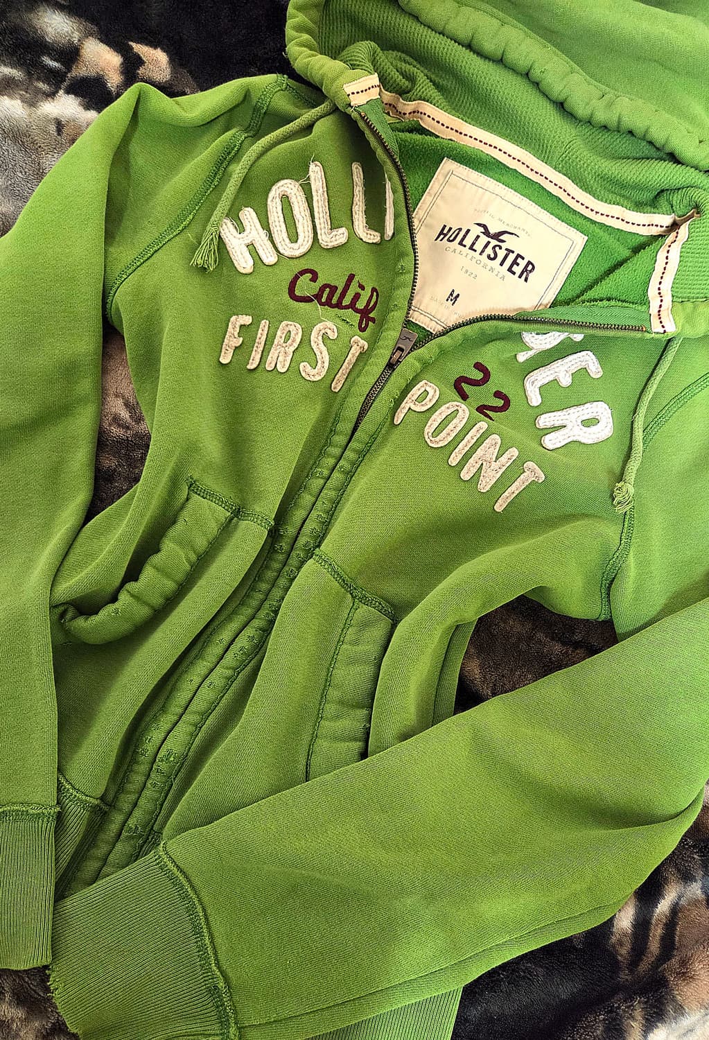 홀리스터 말차깔 후드집업 M 상품이미지1