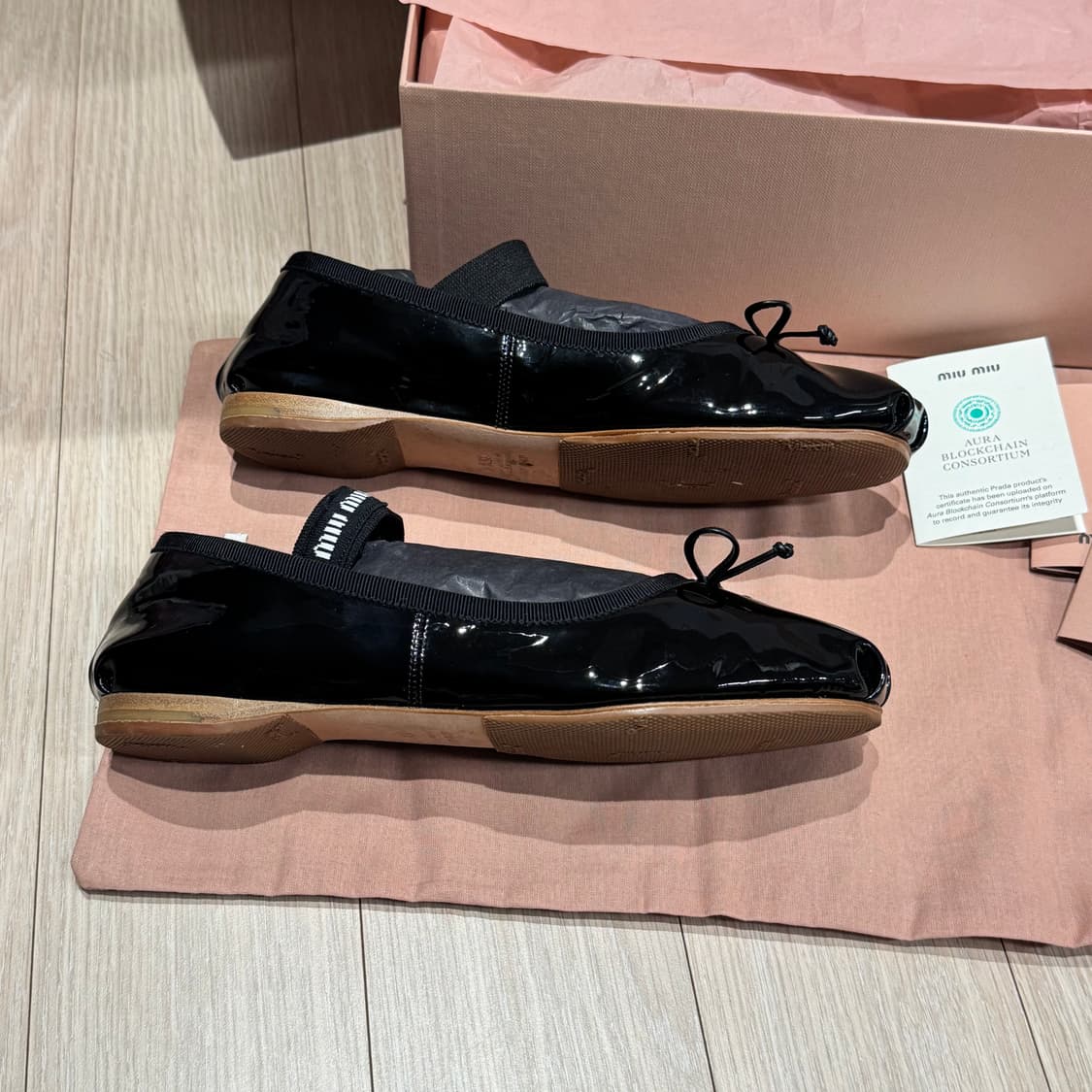 미우미우 발레리나 플랫슈즈 35반 상품이미지5