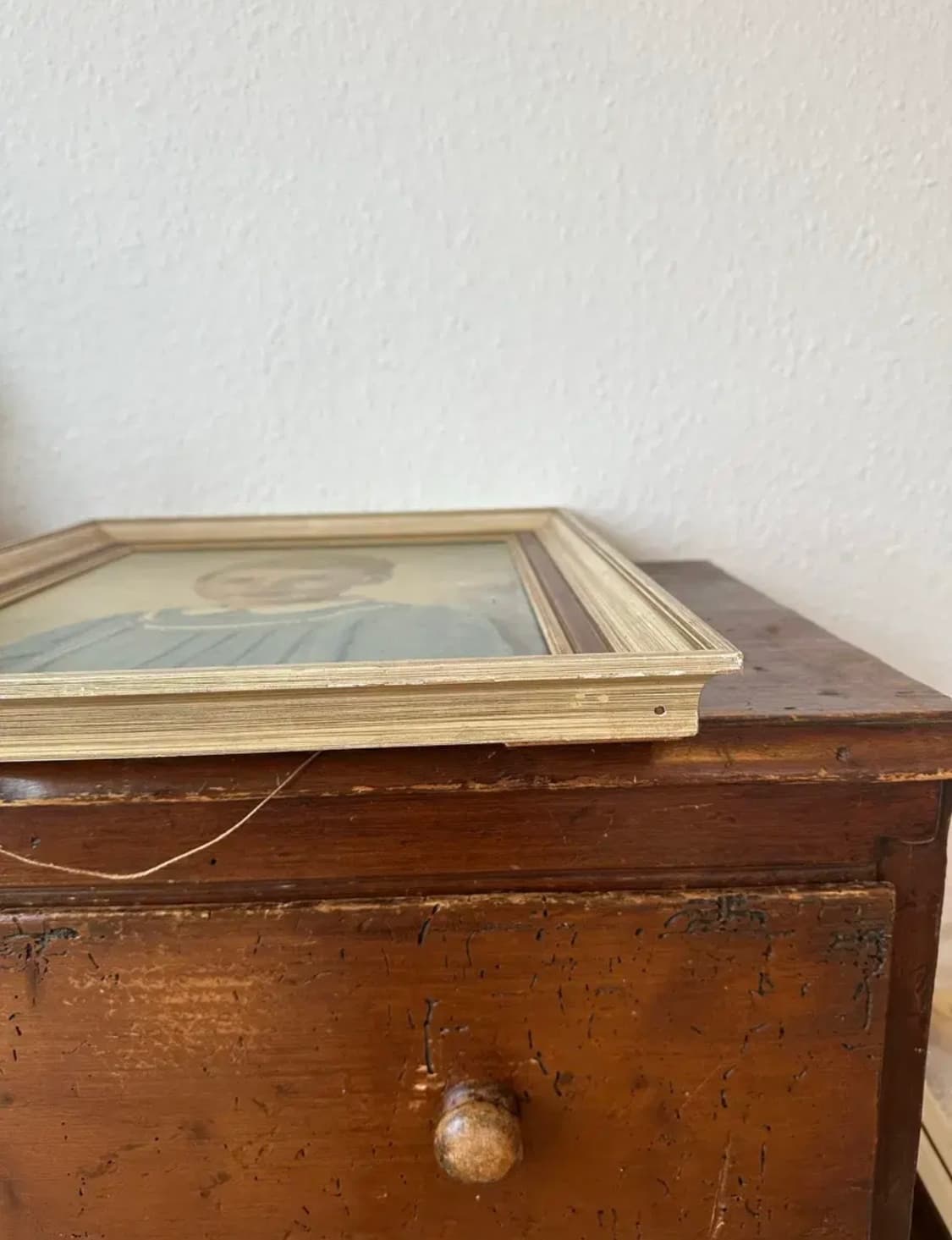 독일)빈티지 소녀 유화액자(핸드페인팅) 상품이미지4