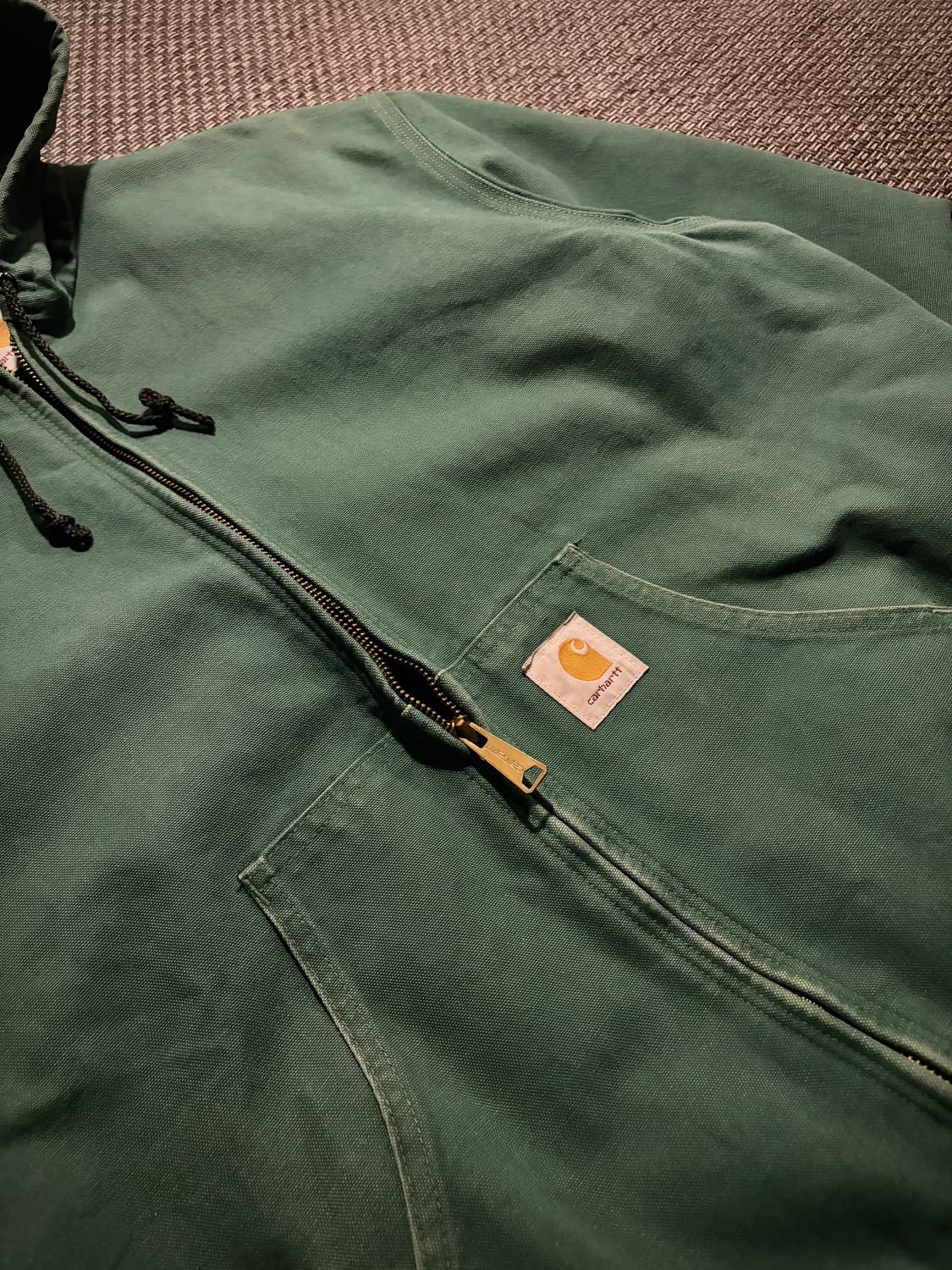 90s 칼하트 액티브 JR132 AQU M USA🇺🇸 상품이미지5