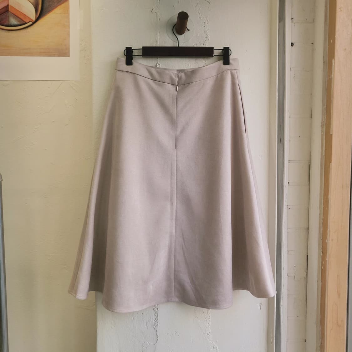 Rope picnic 스웨이드 핑크 스커트 상품이미지5