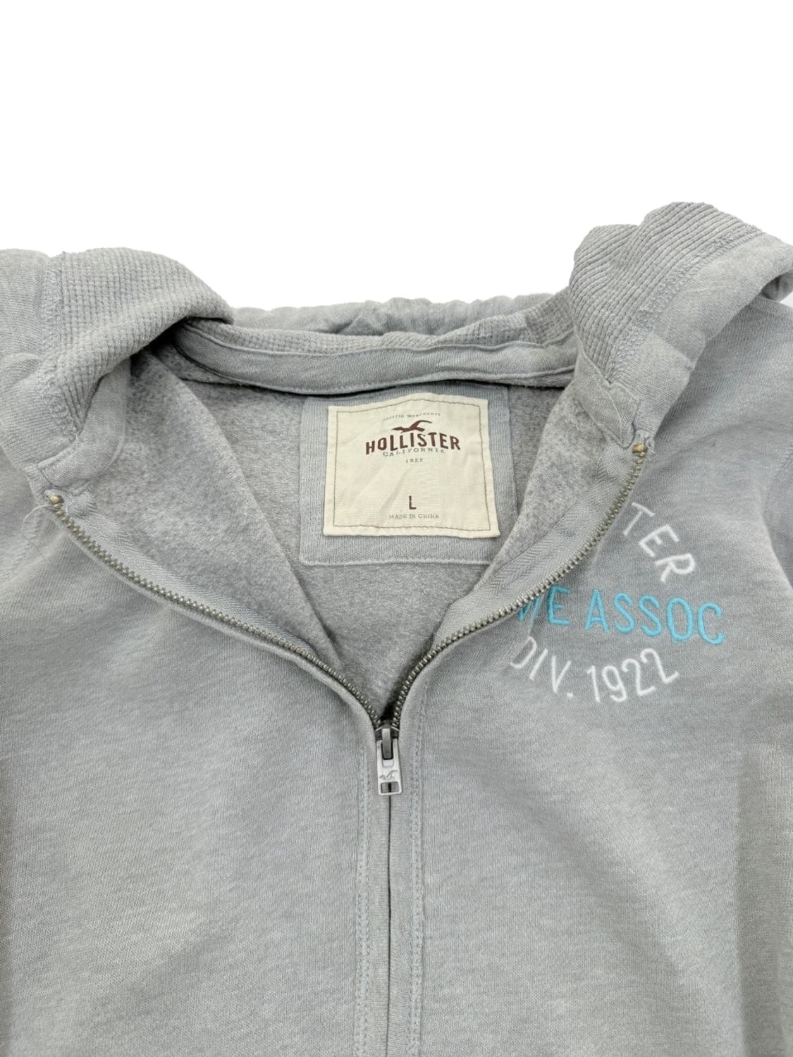 빈티지 Hollister 그레이 자수 후드집업 상품이미지4