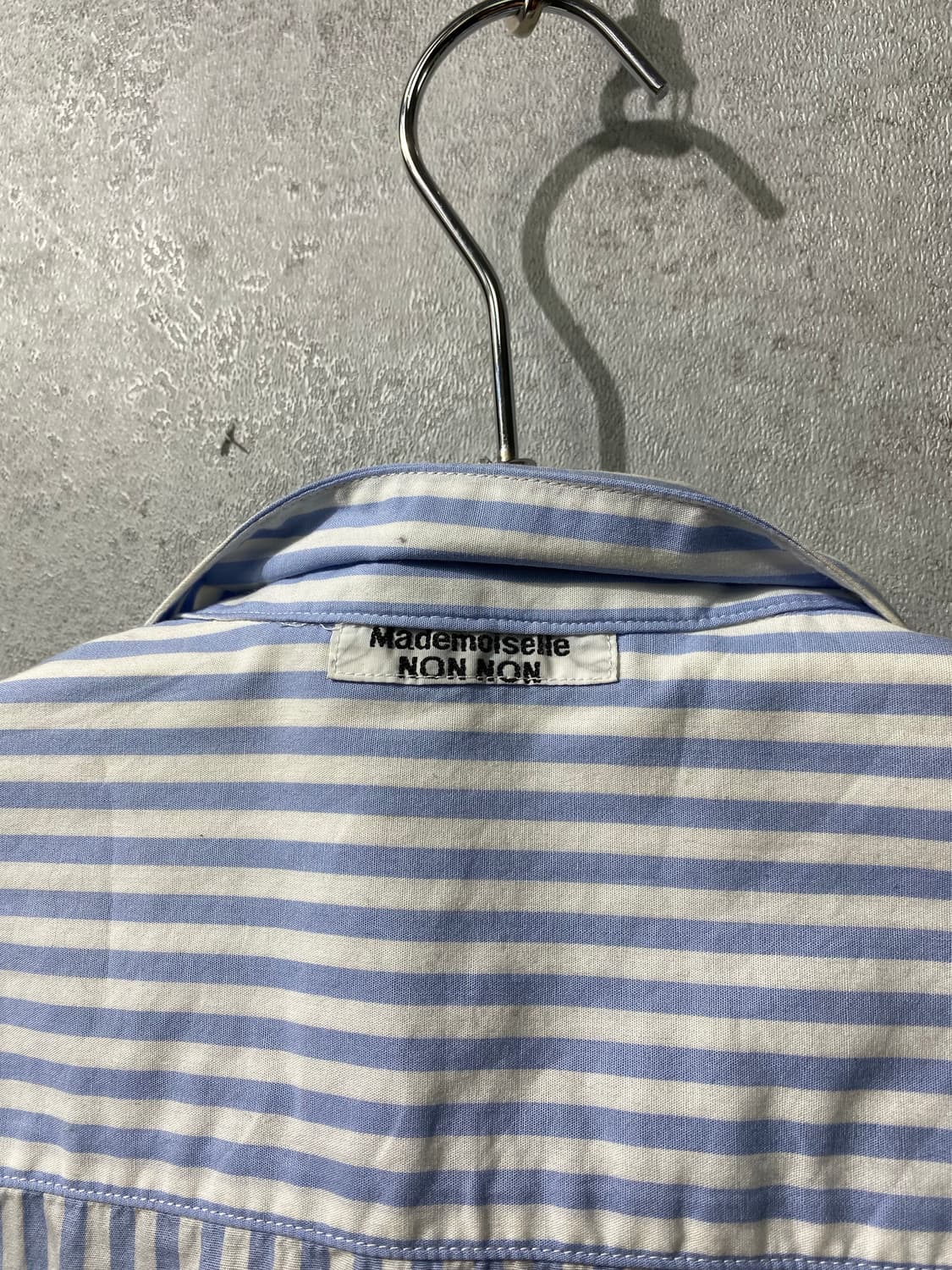 [M] Mademoiselle Non Non 스트라이프 셔츠 원피스 상품이미지6