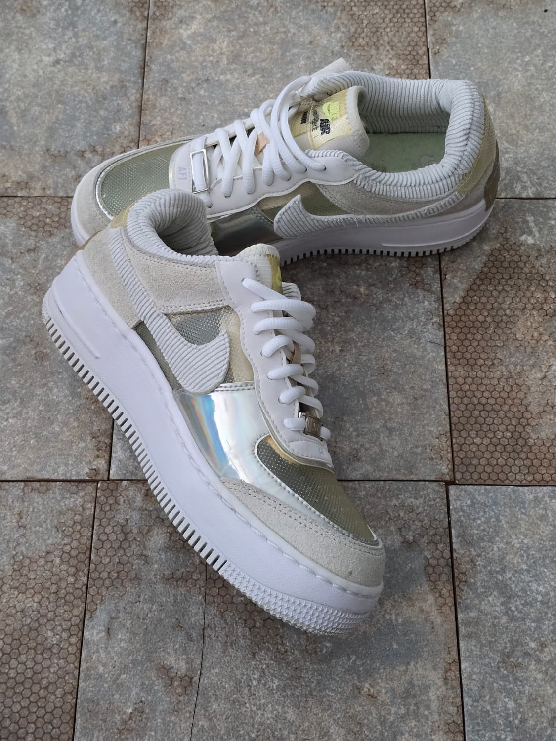 (245)나이키 에어포스 1 쉐도우 퓨어 플래티넘  상품이미지4