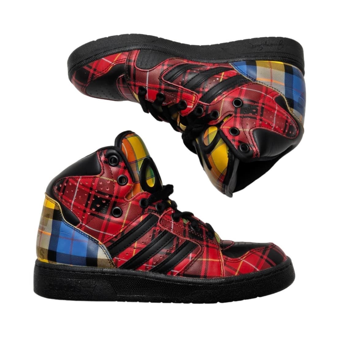 아디다스 x 제레미스캇 인스팅트 하이 타탄 체크 상품이미지4