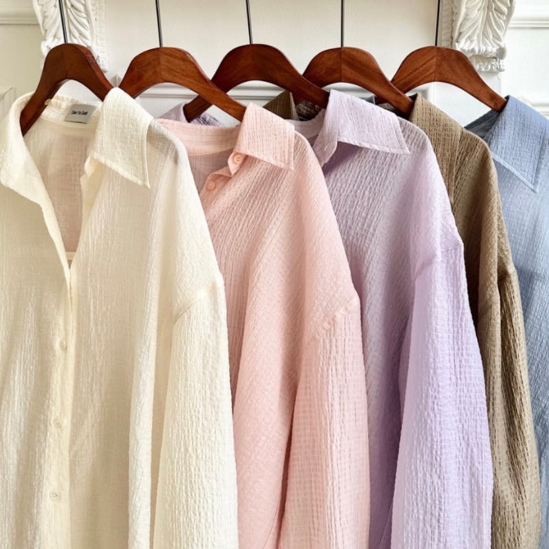 FactTheNerD 도매언니 팩더널드 쉐도우 온더 비치 셔츠 라일락 상품이미지3