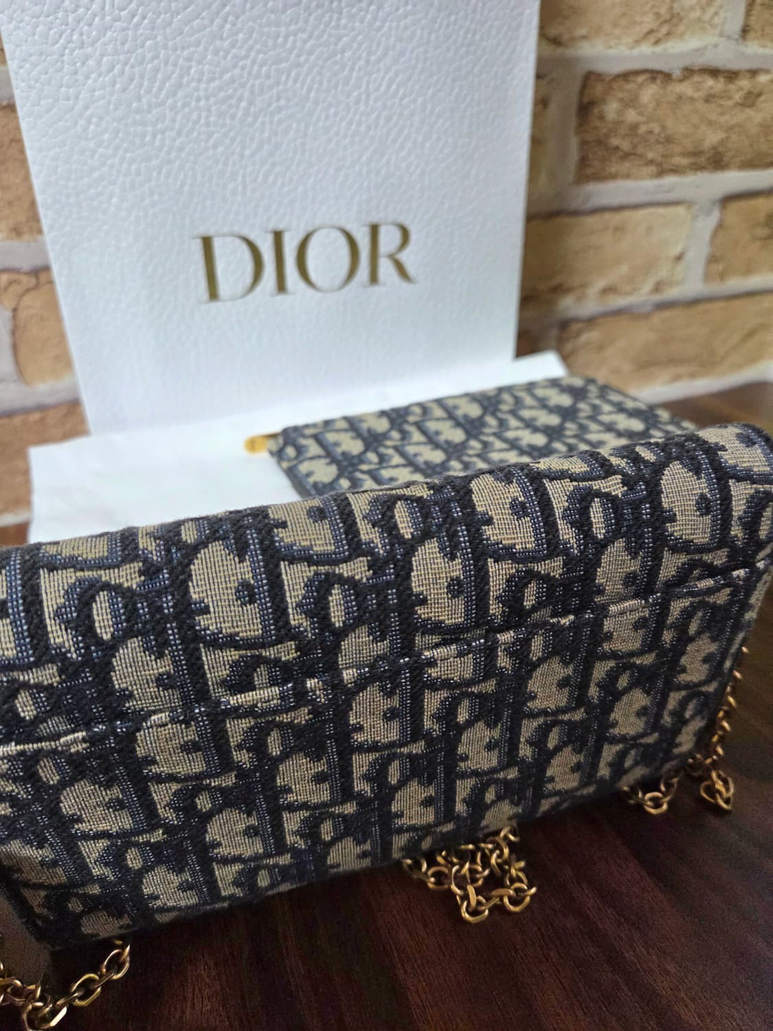 디올 오블리크 스몰 체인 파우치 상품이미지3