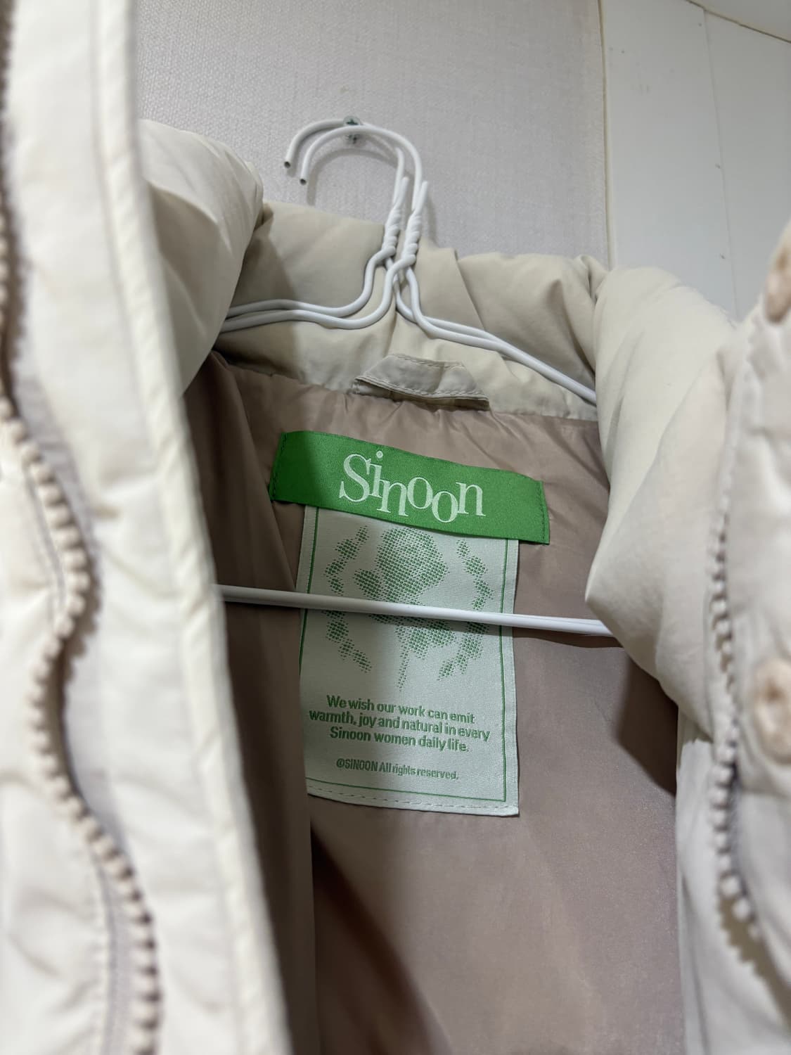 [sinoon] 아이보리 숏패딩 상품이미지6