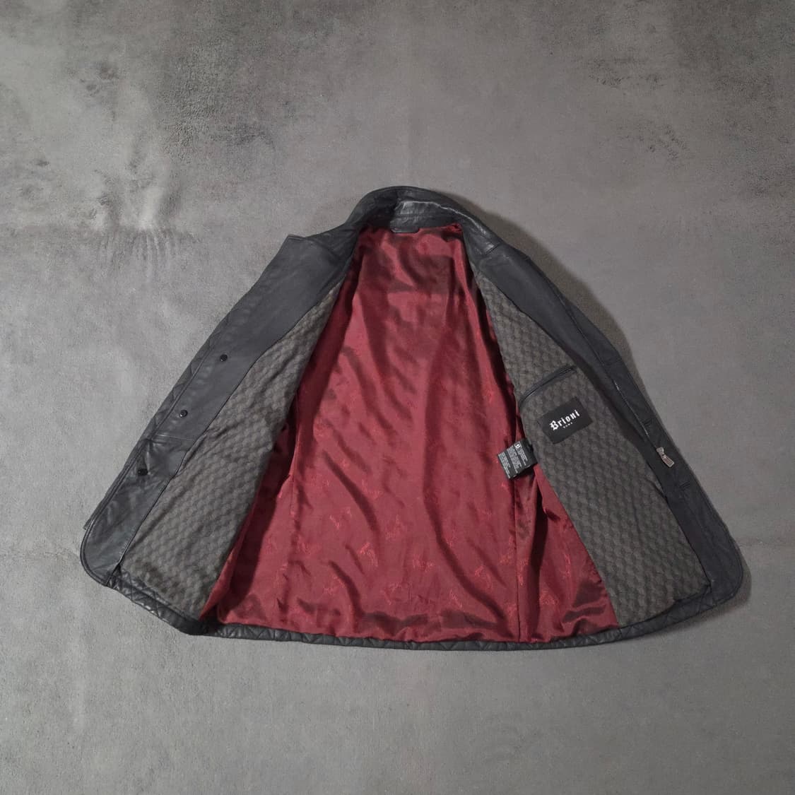 브리오니 레더 퀼팅 자켓 블레이저 M L 상품이미지8