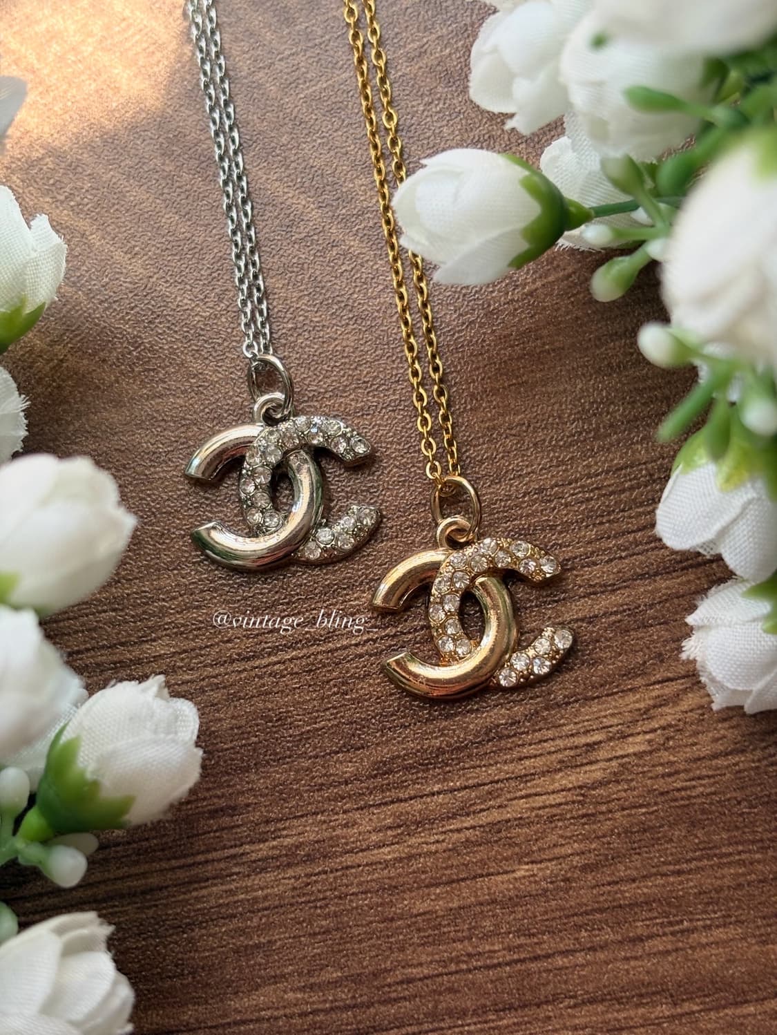 샤넬 하프 큐빅 목걸이 상품이미지2