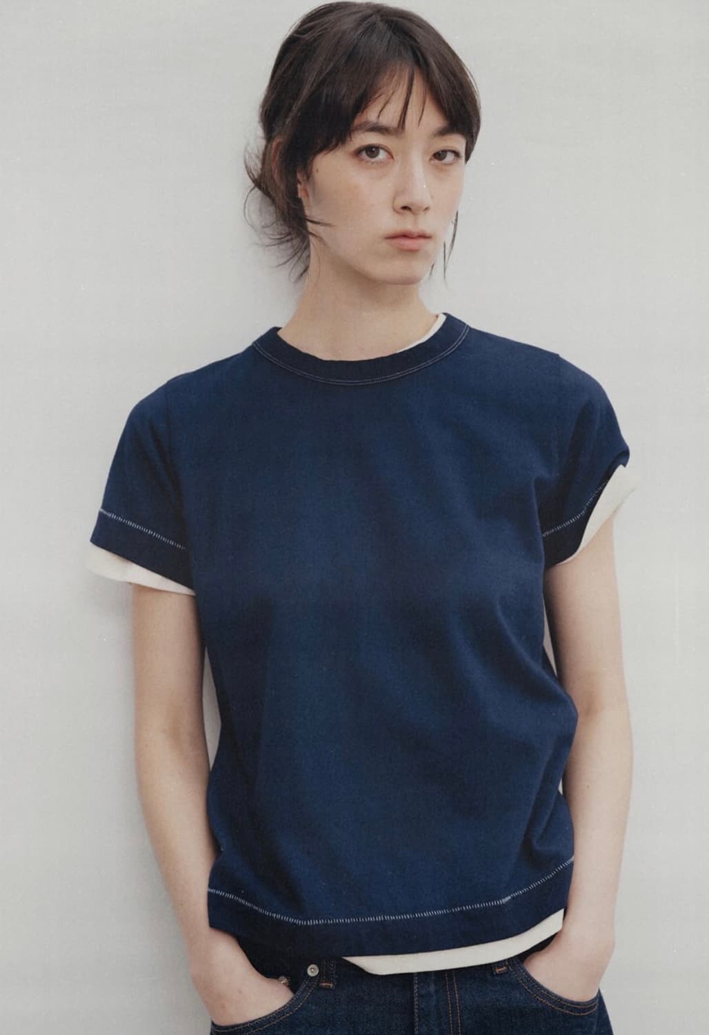 낫띵리튼 스탠다드 티셔츠 / 네이비 상품이미지1
