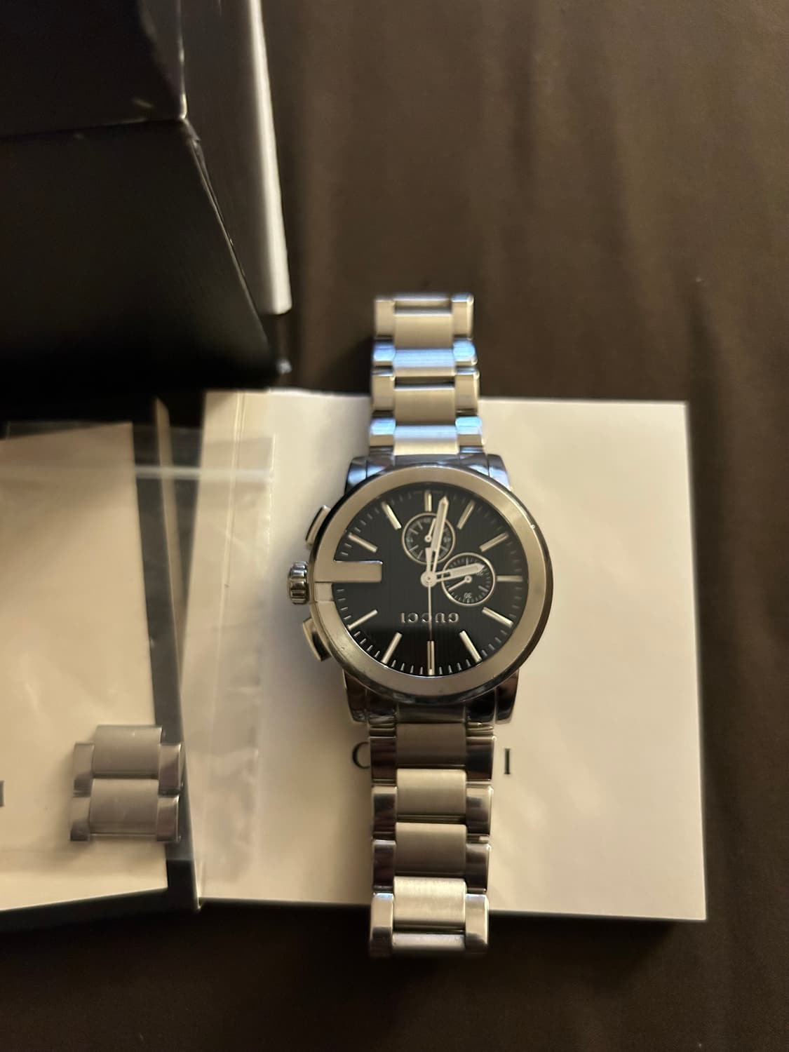 구찌 크로노 메탈 시계 상품이미지6