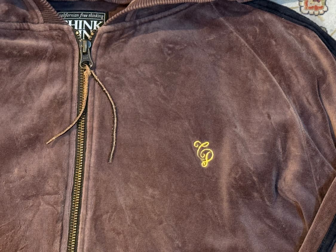 Think Pink 요세미티 벨루어 이태리 빈티지 후드집업 XL 상품이미지7