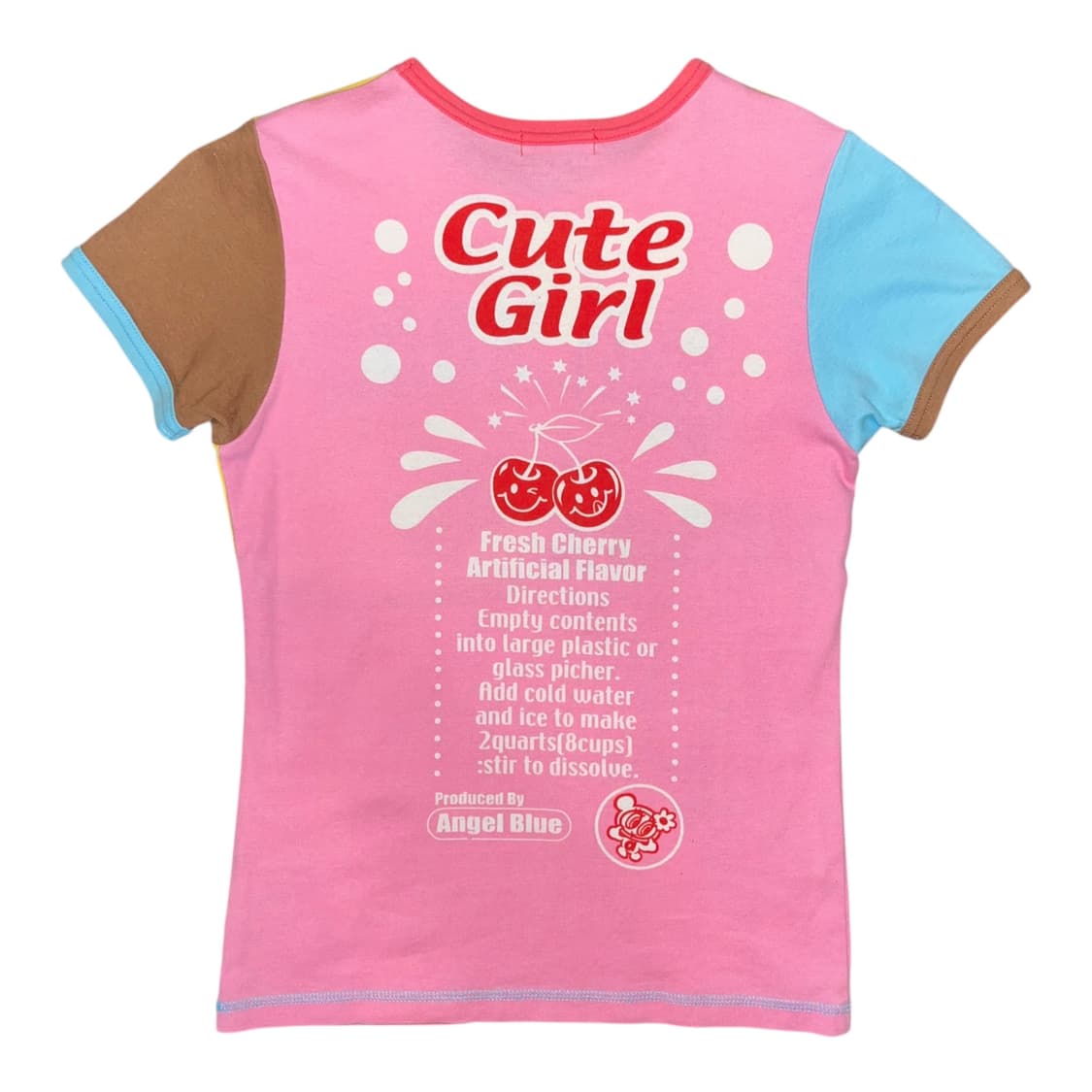 ANGEL♥︎BLUE 엔젤스블루 글리터프린팅 반팔티 키치갸루 상품이미지4