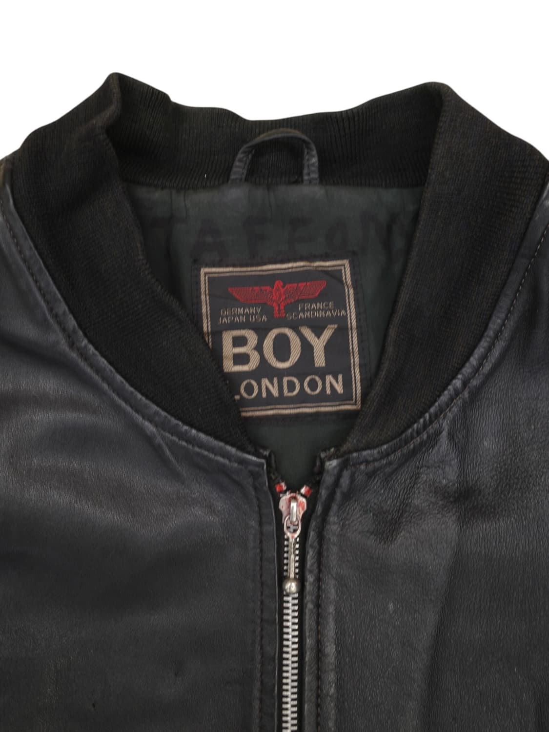 90‘s 보이 런던 가죽 봄버 상품이미지6