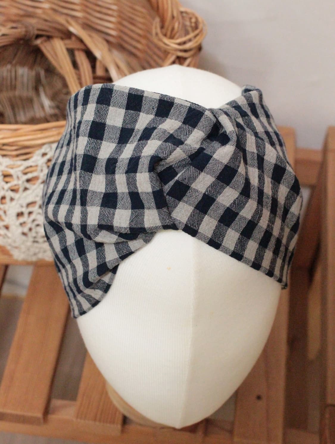 핸드메이드 코튼린넨 와이드 헤어밴드 상품이미지6