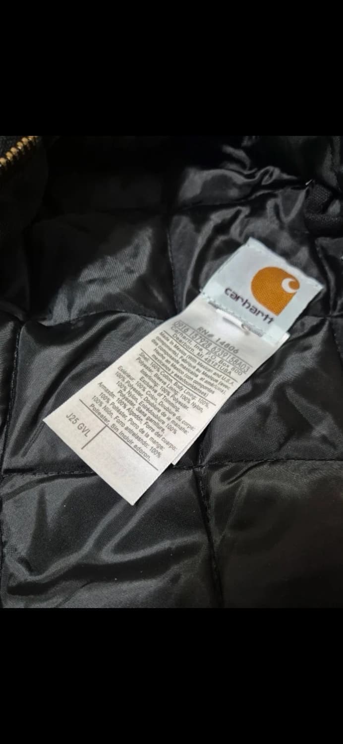 XL) 칼하트 덕 액티브 후드 자켓 블랙 상품이미지3