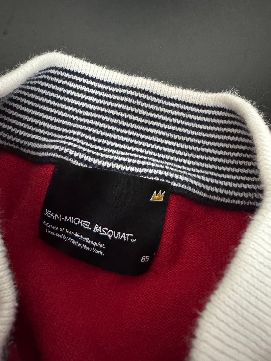 여성 장미쉘바스키아 귀여운 코튼 니트 집업 상품이미지3