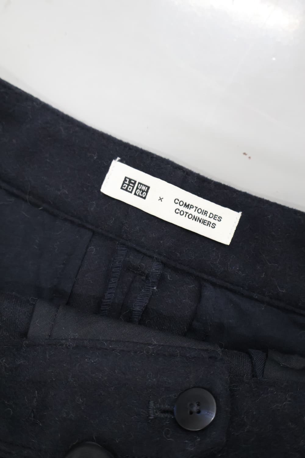 UNIQLO x Comptoir Wool Slacks Black 상품이미지3
