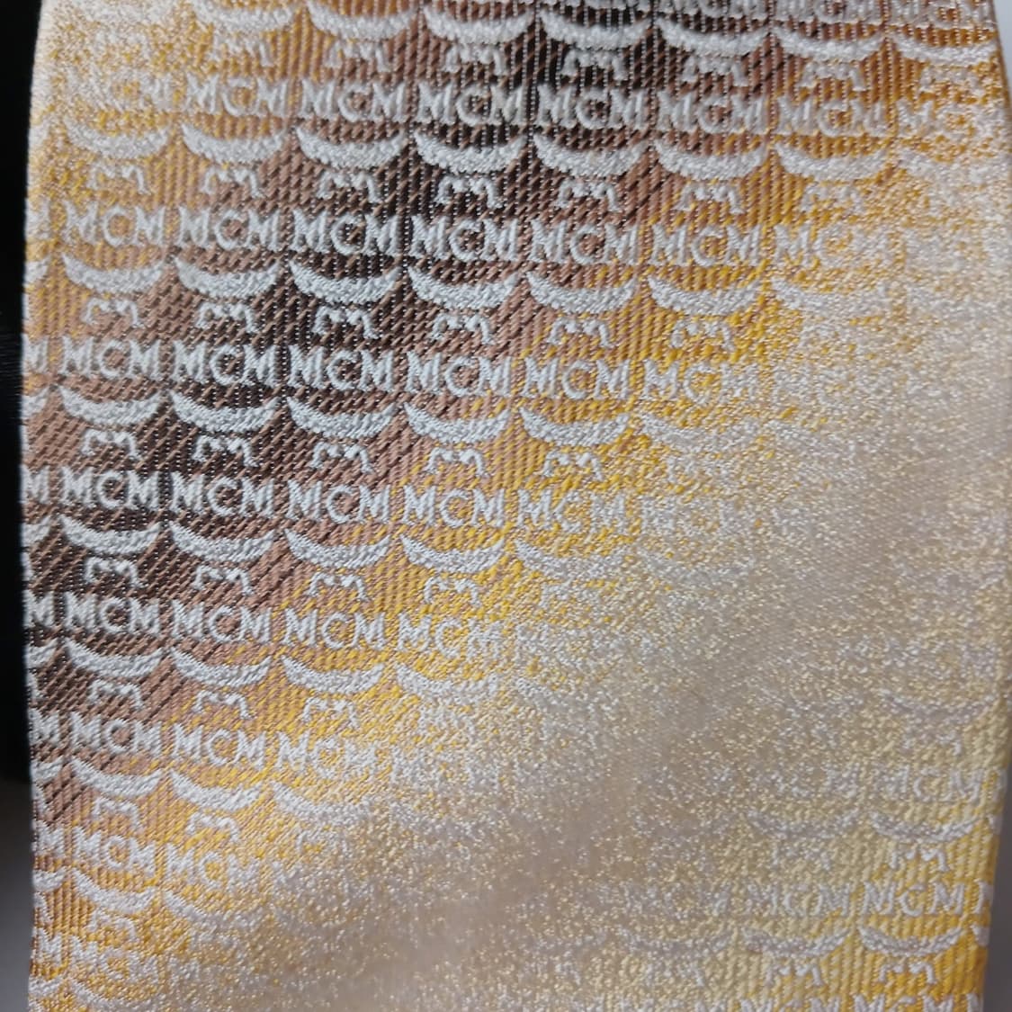 MCM 실크 옐로우 모노그램 넥타이 9.2cm A등급 A19259
 상품이미지7