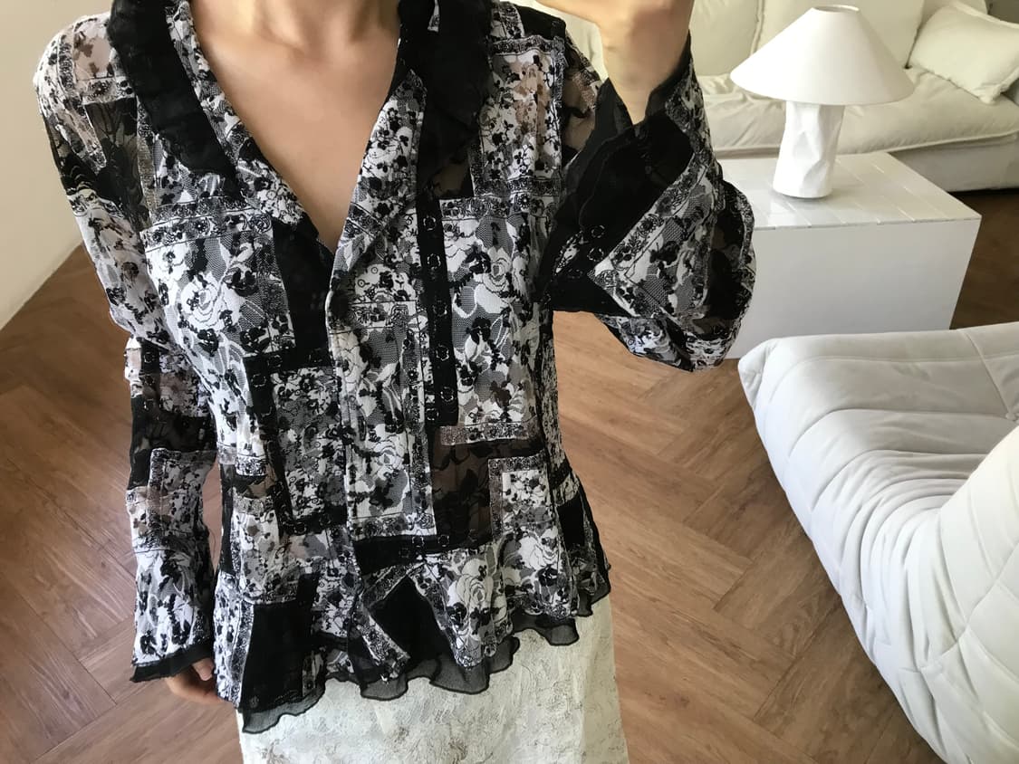 vintage pattern blouse 상품이미지8