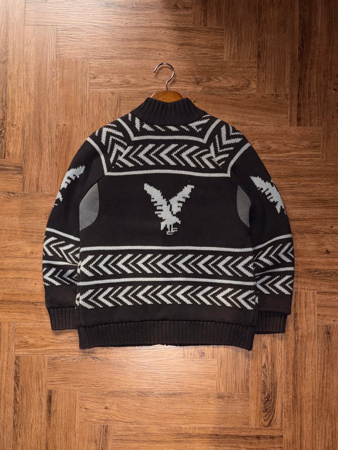 노르딕 누빔 니트집업 상품이미지5