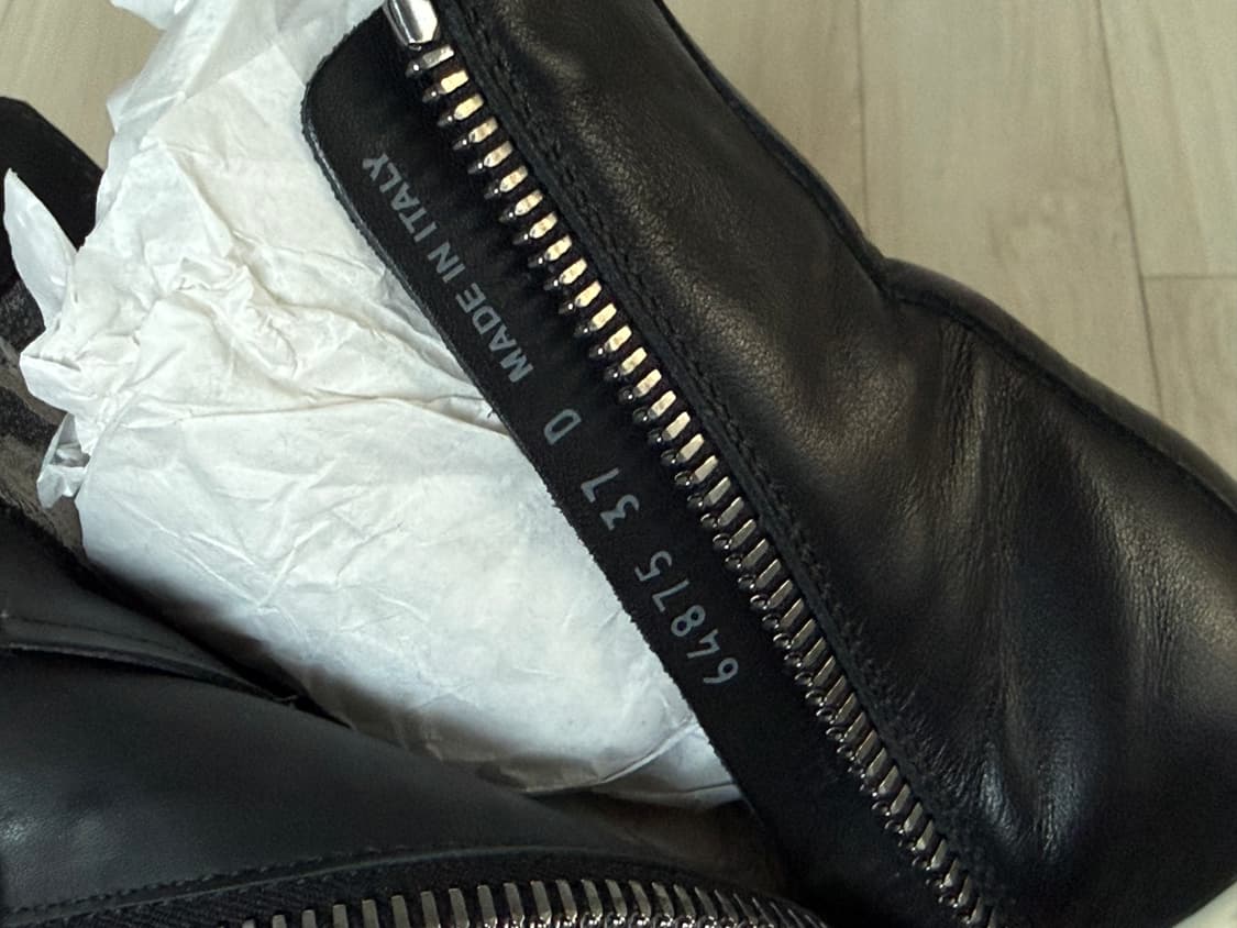 [Rick Owens] 릭오웬스 메인라인 하이탑 라몬즈 (Black) 상품이미지7