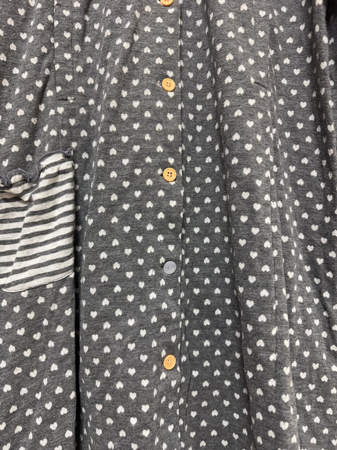 모리걸 도트 체크 레이스 상의 모음 상품이미지7