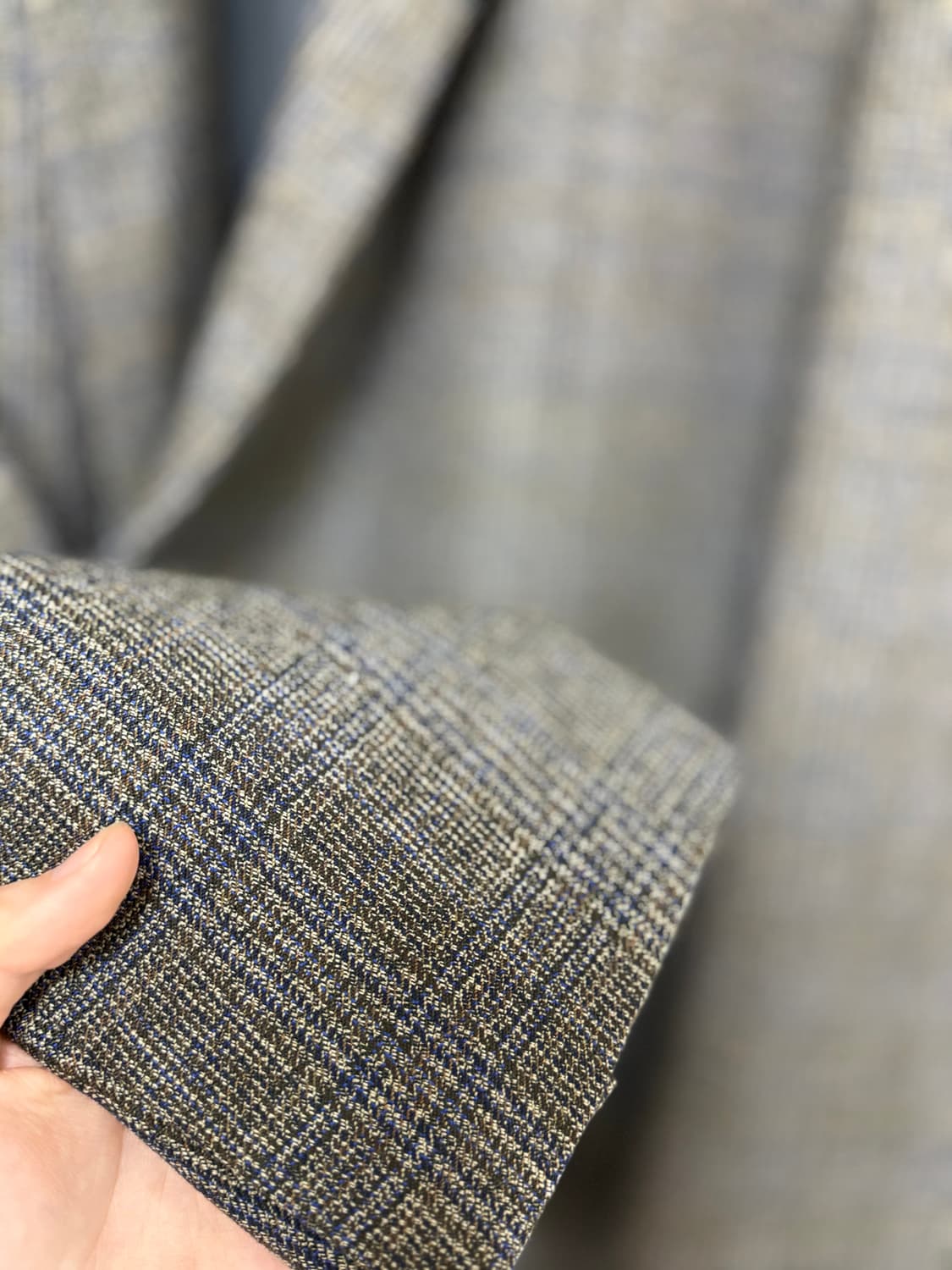 우영미 20시즌 숄카라 체크 자켓 상품이미지2