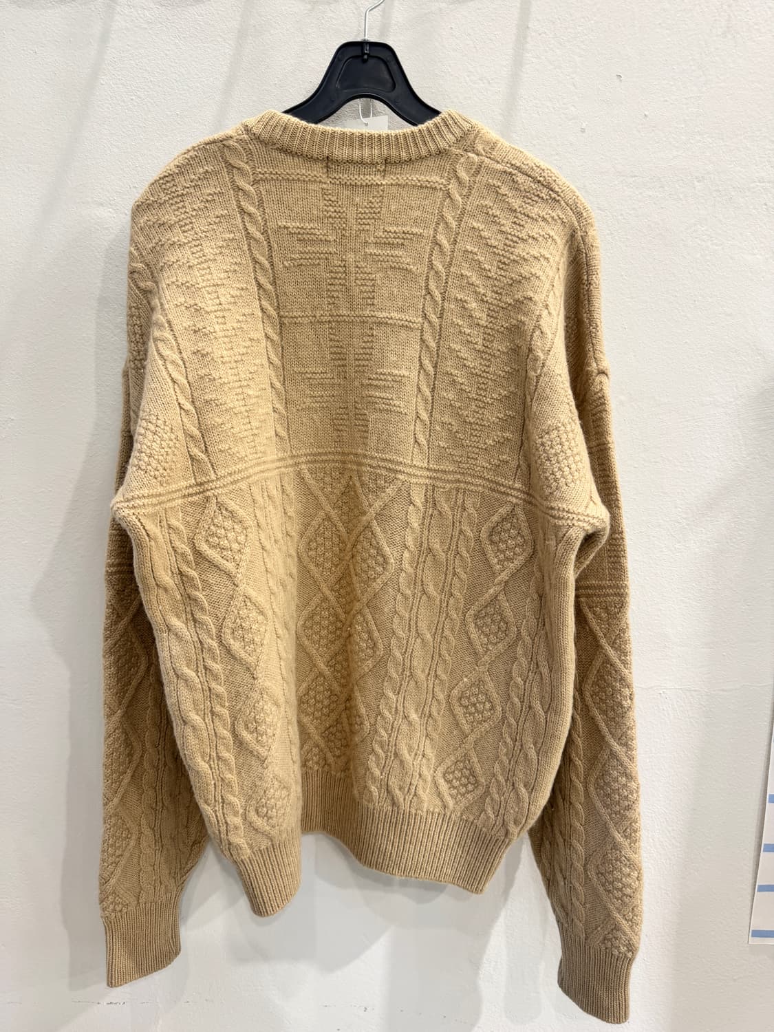 japan vintage 루즈핏 울 케이블니트 상품이미지5
