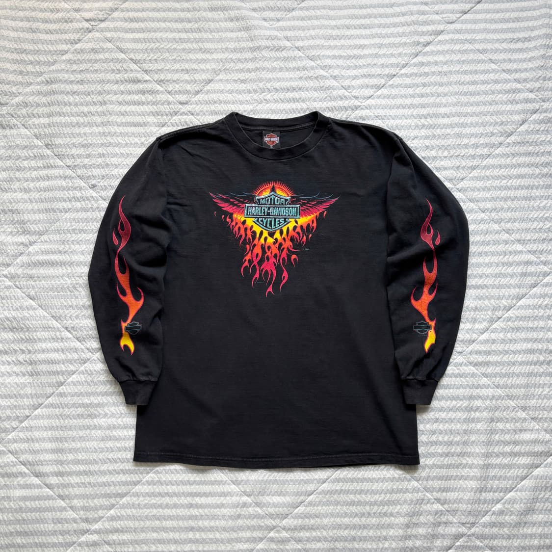 90s 빈티지 할리데이비슨 플레임 롱슬리브 티셔츠 상품이미지1