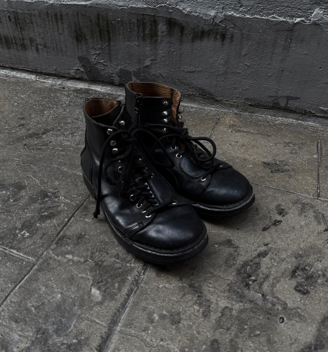 요지야마모토 뿌르옴므 페스너 바이커 부츠 상품이미지2