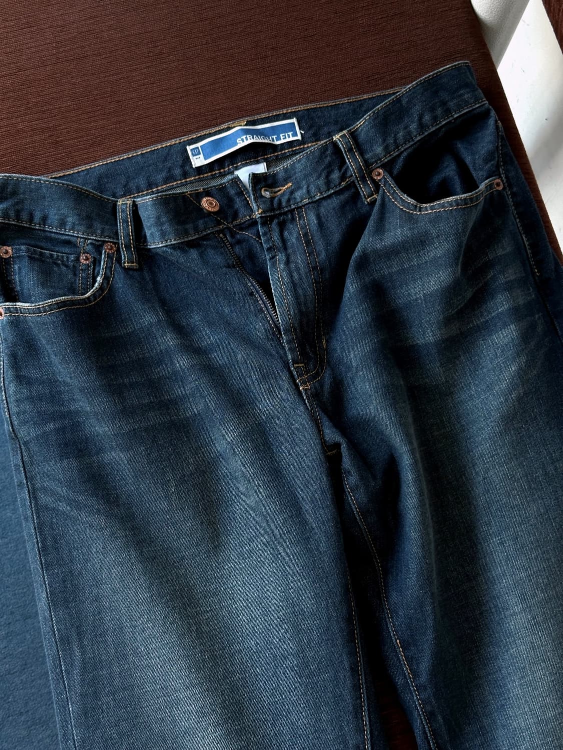 5pkt design denim wide straight pants 상품이미지3