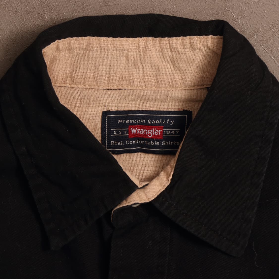 랭글러 코튼 워크셔츠 블랙 A1596 상품이미지3