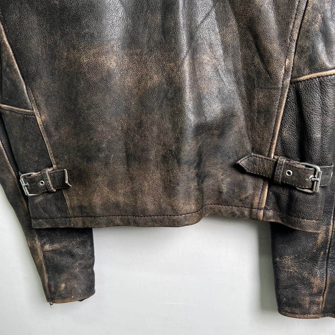 VTG 빈티지 소가죽 라이더 자켓 S 상품이미지7