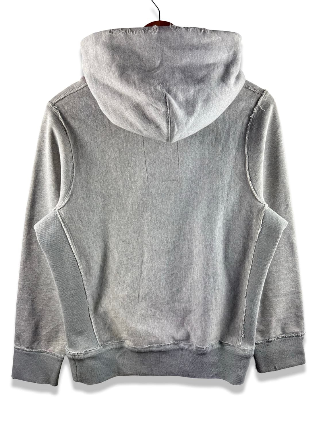 아베크롬비 그레이 버건디 데미지 후디2916 상품이미지2