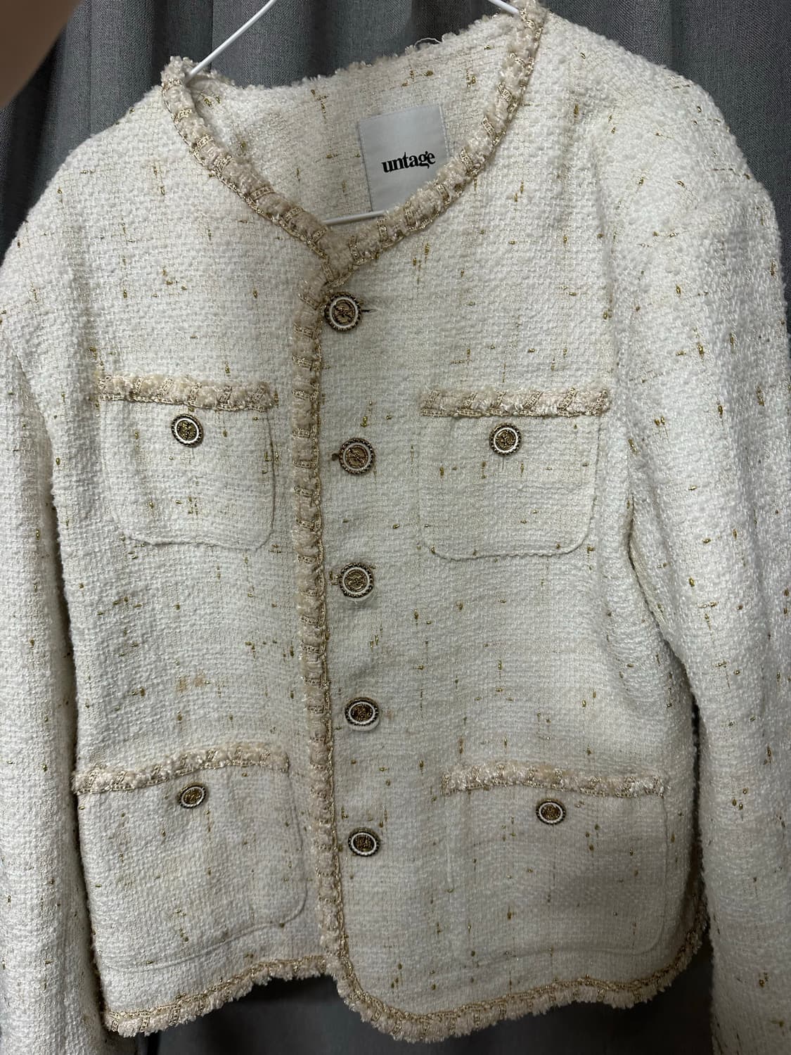 언티지 트위드자켓 L 상품이미지1