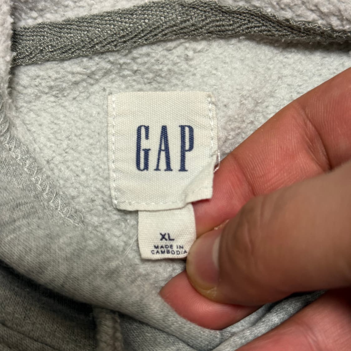 갭 GAP 그레이 후드티 XL  상품이미지5
