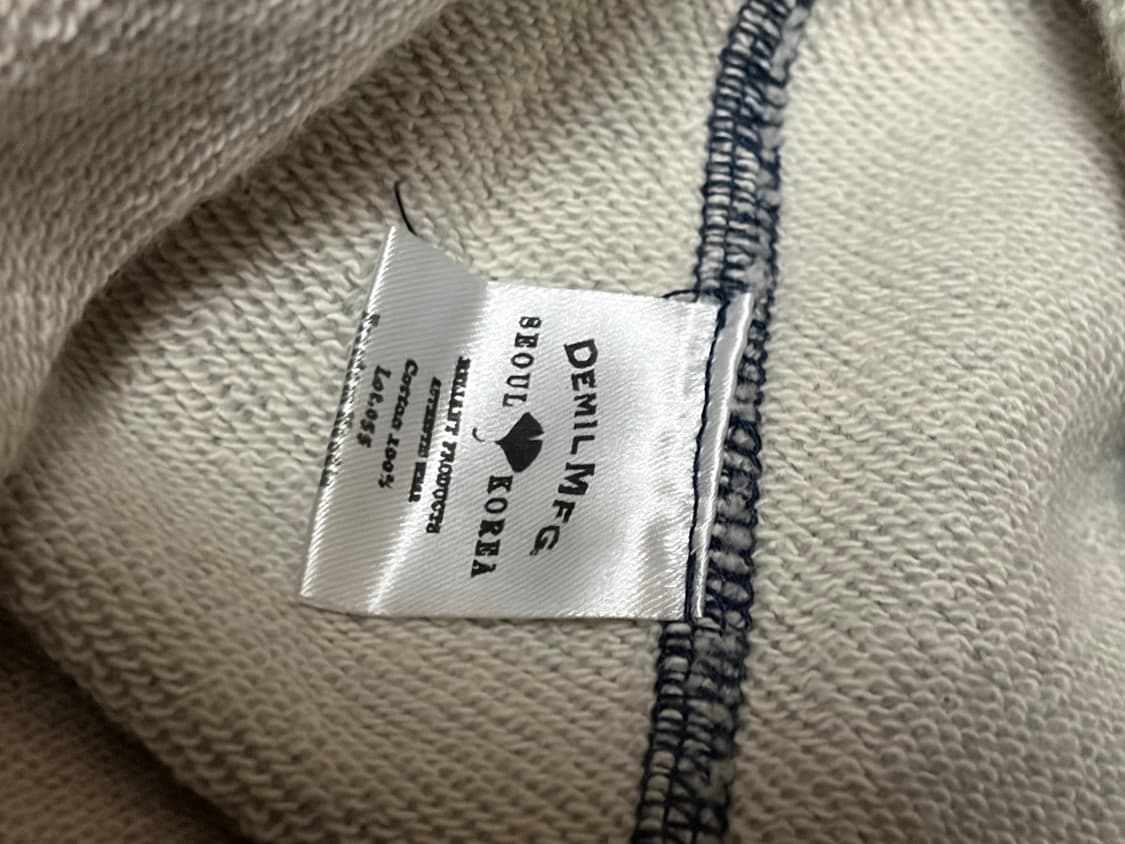 데밀 LOT55 프리덤슬리브 후드 그레이 네이비 3 상품이미지9