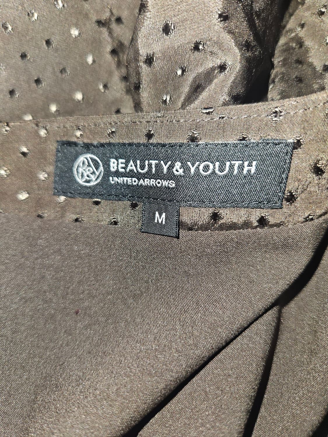 BEAUTY&YOUTH ☕️모카라떼 모리 도쿄걸 도트 브라운 원피스 상품이미지5