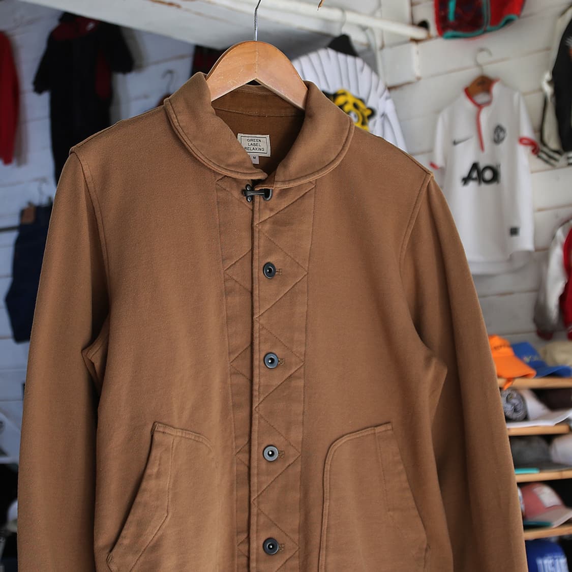 (착용컷) GREEN LABEL RELAXING 스웻 워크 자켓 (98) 상품이미지1