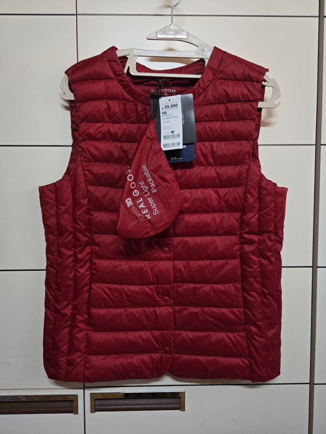 탑텐 구스다운 경량 조끼 상품이미지1