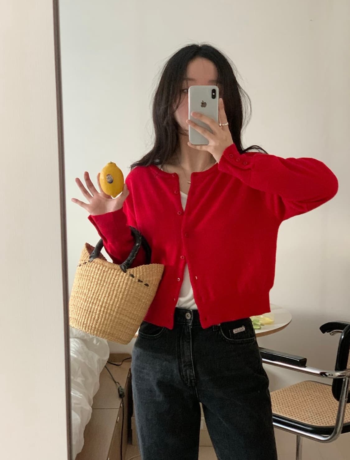 노멜렛 티나 가디건 레드 상품이미지2