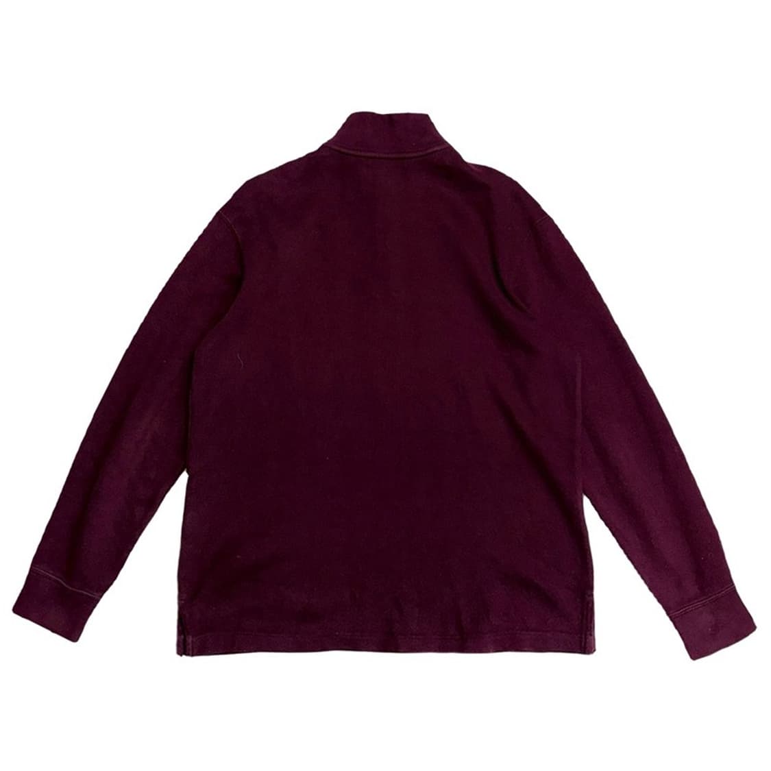 POLO 버건디 코튼 하프 집업 니트 M 상품이미지7