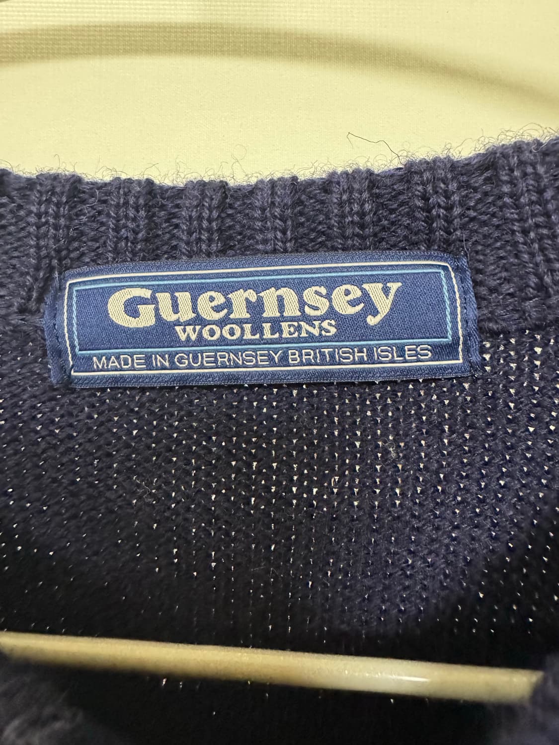 [46] 건지울른스 피셔맨 가디건 네이비 상품이미지3