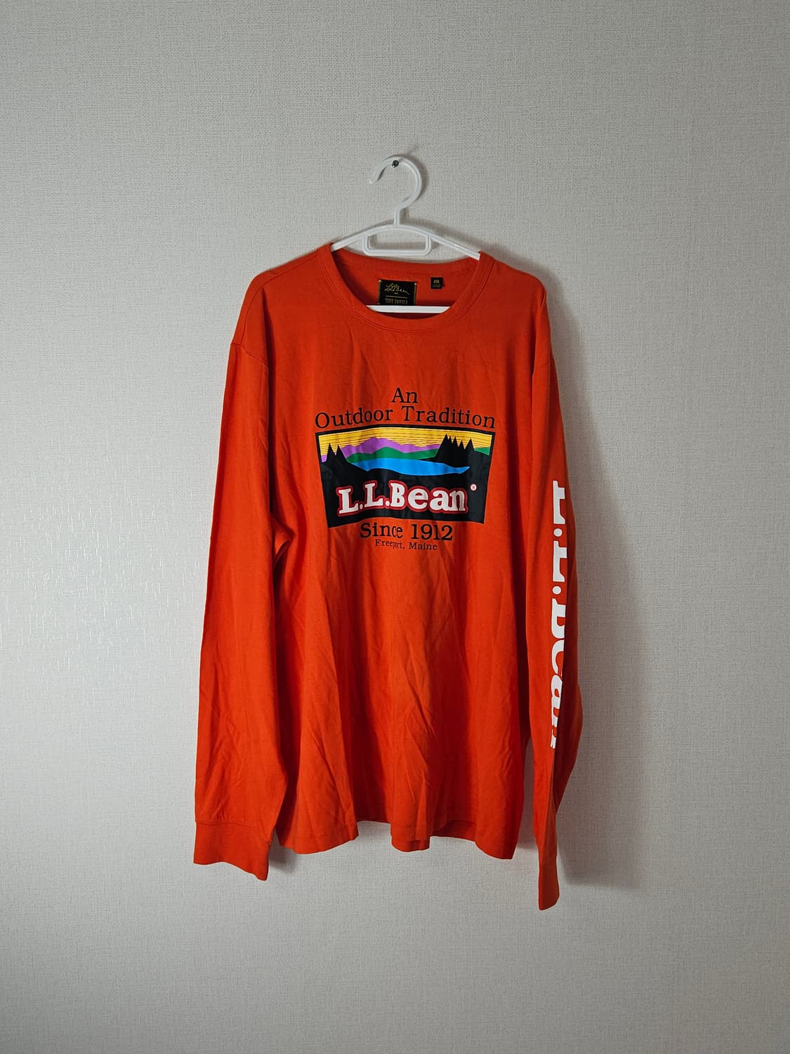 L.L.Bean 엘엘빈 오렌지 롱슬리브 긴팔 티셔츠 XXL (거의새상품) 상품이미지2